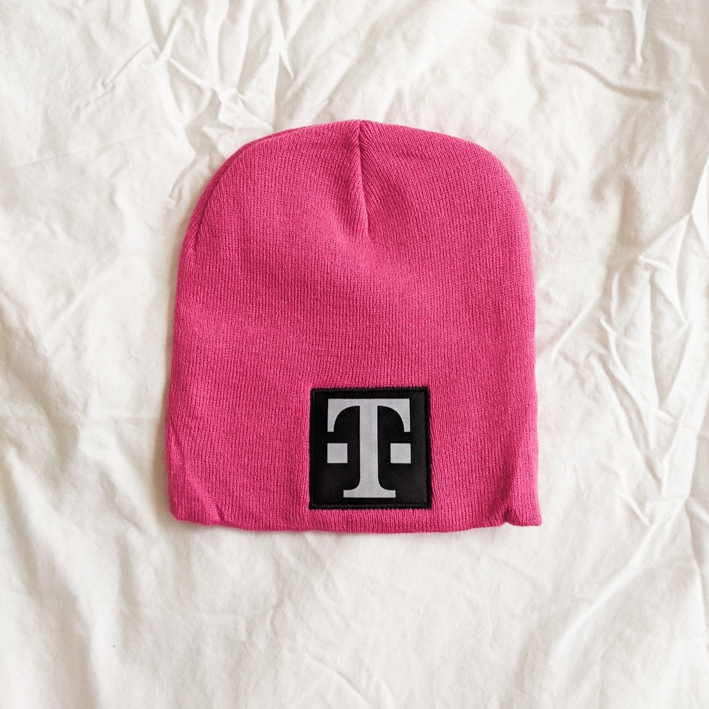 Pink T Mobile Beanie
